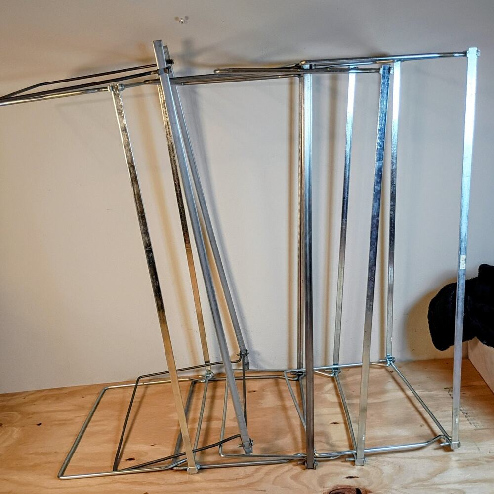 Lot of 5 Adjustable Metal Hanging File Folder Frame Rack Drawer Organizer